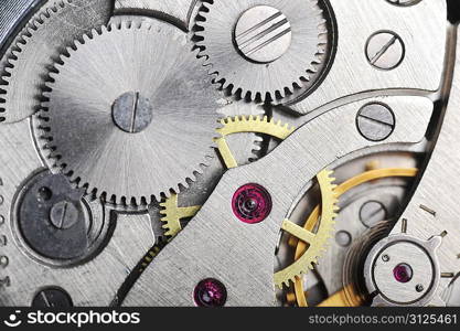 watch gears very close up