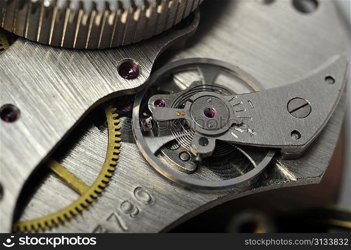 watch gears very close up