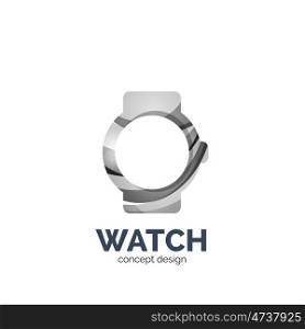 watch logo template, elegant geometric design