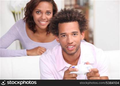 Watching boyfriend playing video games