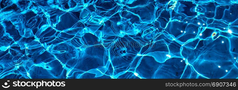 Water abstract background. blue water ripple background