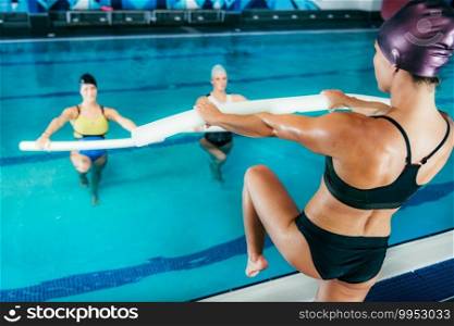 Water Aerobics Class, Indoor Swimming Pool.. Aqua Aerobics