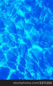 water blue wavy texture pattern background view from up