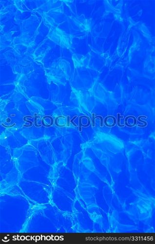 water blue wavy texture pattern background view from up