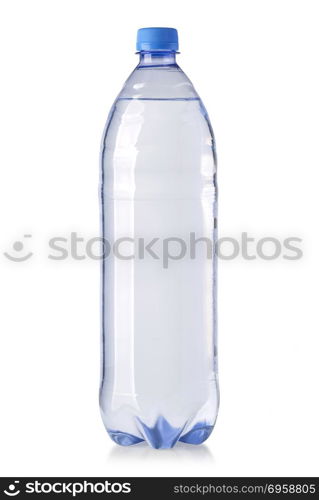 water bottle isolated on white background with clipping path. water bottle isolated