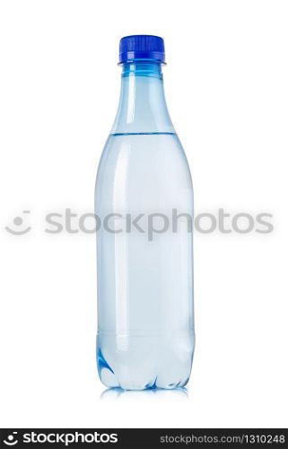 water bottles isolated on white with clipping path