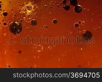Water bubbles abstract