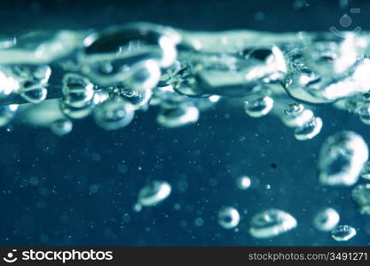 water bubbles macro close up