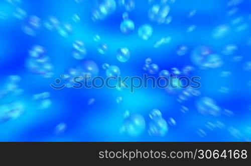 Water bubbles motion background (seamless loop)