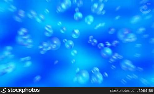 Water bubbles motion background (seamless loop)