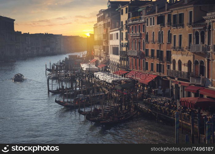 Water channels in the city of Venice. Italy