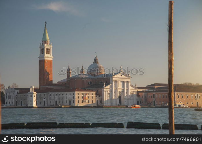 Water channels in the city of Venice. Italy