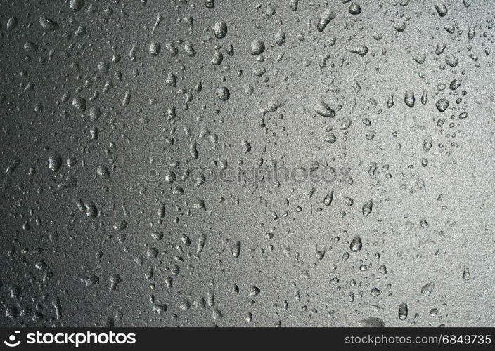 water drop on frosted glass