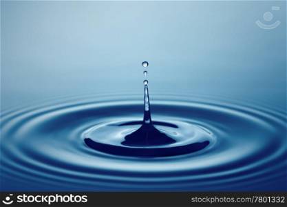 Water Drop (Shallow DOF with focus on top drop)
