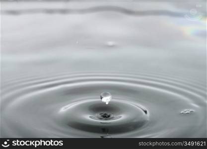 water drop super splash macro close up