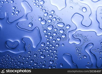 Water drop texture, fresh blue theme