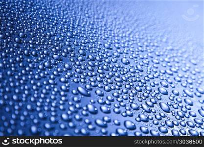 Water drop texture, fresh blue theme