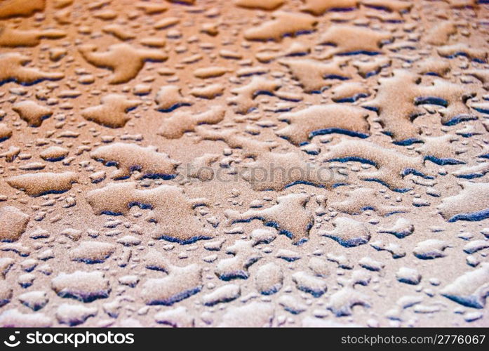 Water drops. backgroung of raindrops on a clean surface