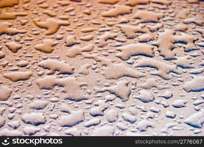 Water drops. backgroung of raindrops on a clean surface