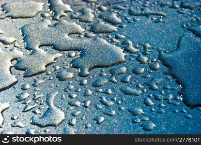 Water drops. backgroung of raindrops on a clean surface