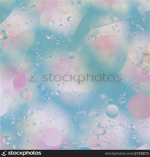 water drops blue pink background