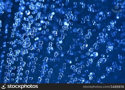 water drops in motion macro close up