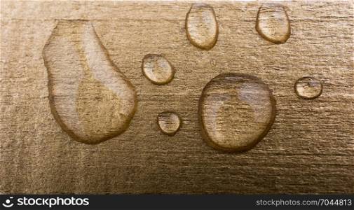 Water drops on a solid surface