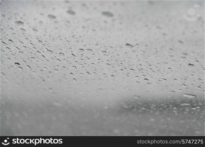 Water drops on glass, Lake of The Woods, Ontario, Canada