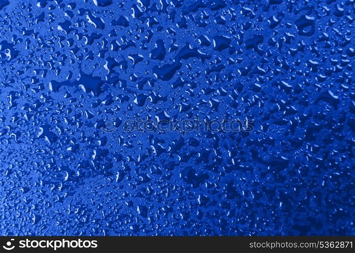 water drops on gray background