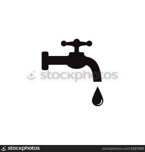 water faucet icon design vector logo template EPS 10