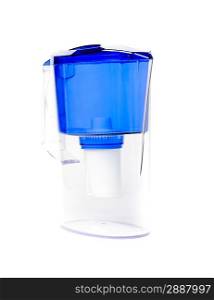 Water filter isolated over white