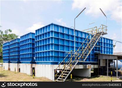 Water filtration plant for water supply in Thailand.