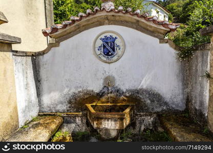 Water fountain in Candal, a schist village nestled in the Lousa Mountain Range, Coimbra, Portugal