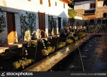 Water fountain in Granada, Andalusia, Spain, Alhambra