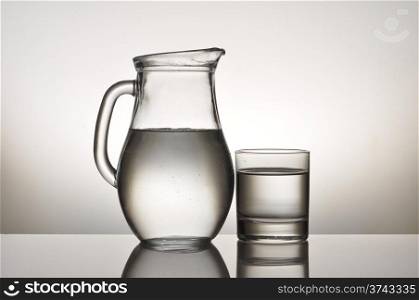 water glass and jug
