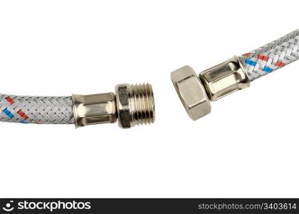 water hose isolated on a white background