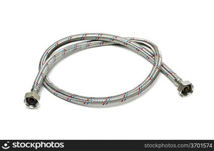 Water hose isolated on white