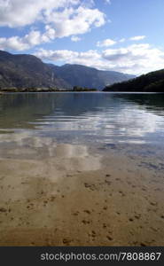 Water in Oludeniz bay near Fethie, Turkey
