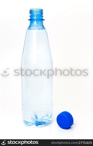 Water in opened plastic bottle