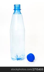 Water in opened plastic bottle