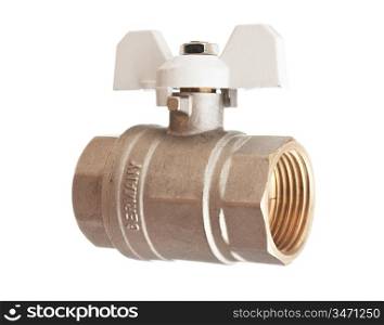 water inlet valve isolated on a white background