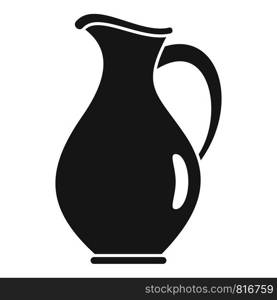Water jug icon. Simple illustration of water jug vector icon for web design isolated on white background. Water jug icon, simple style