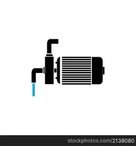 water machine pump design illustration vector logo templat