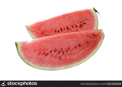 water melon slice, isolated on white background