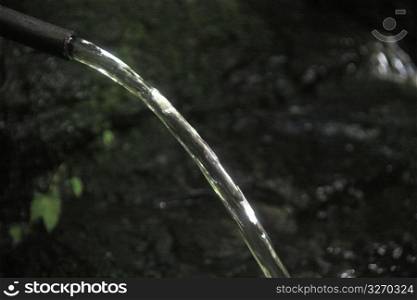 Water of a hose