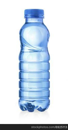 water plastic bottle isolated on white with clipping path