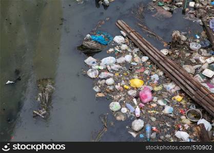 Water pollution and Garbage in river