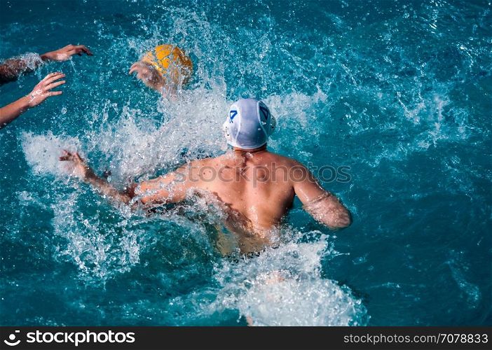 Water polo is a team water sport