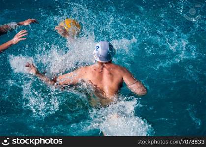 Water polo is a team water sport
