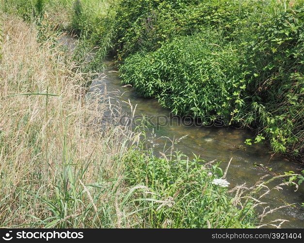 Water rivulet. Water rivulet for fields and meadows irrigation